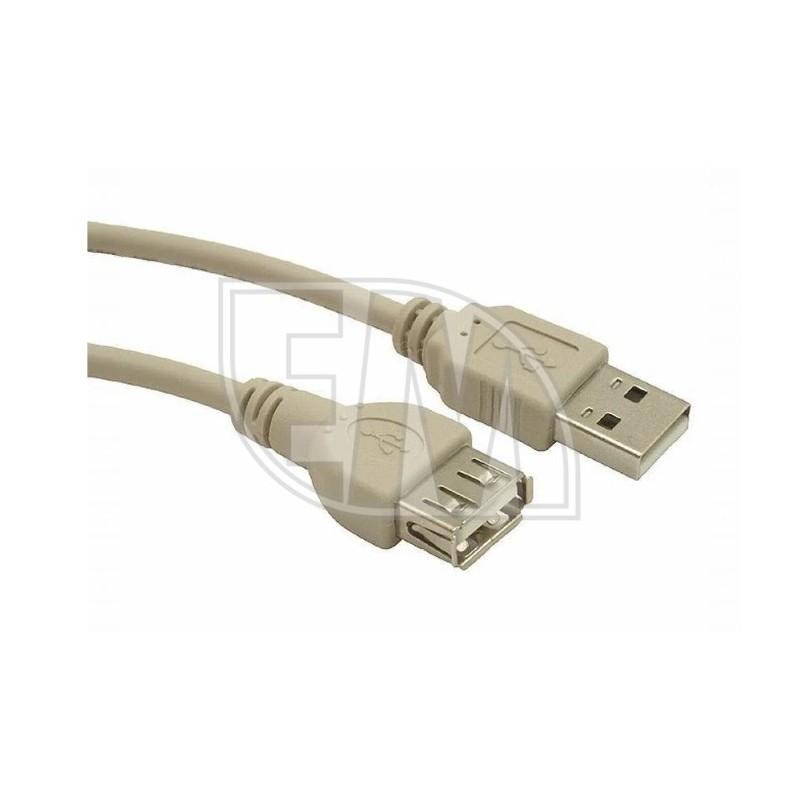Kompiuterio laidas Kabelis Gembird USB 2.0 A-A M/F, 0.75m