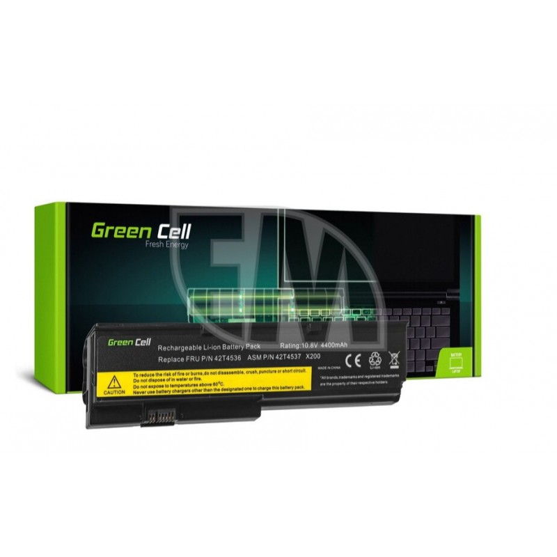 Nešiojamo kompiuterio akumuliatorius Green Cell Laptop Battery for IBM Lenovo ThinkPad X200 X201 X201i