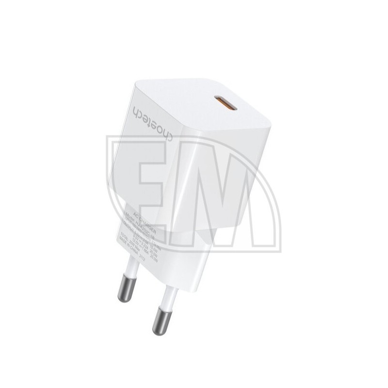 Adapteris Kroviklis CHOETECH USB Type-C, GaN, PD20W