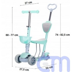 Tricycle scooter with LED wheels 5IN1 2