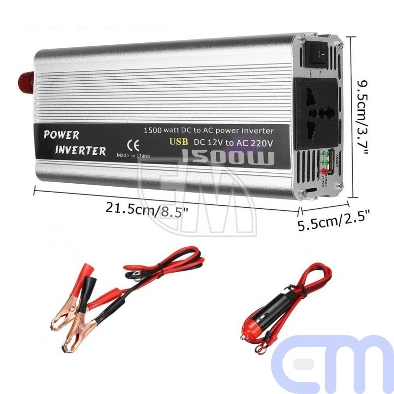 Įtampos keitiklis 1500W 12V 220V