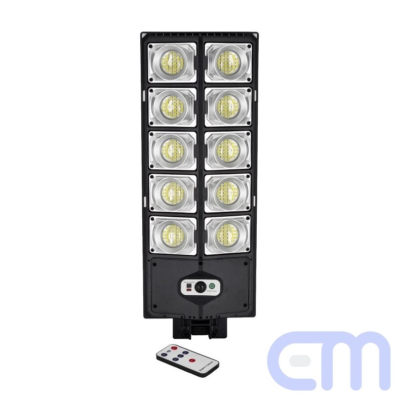Outdoor luminaire with solar panel 100W