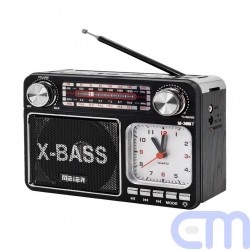 Radio Meier M-35 su laikrodžiu 2