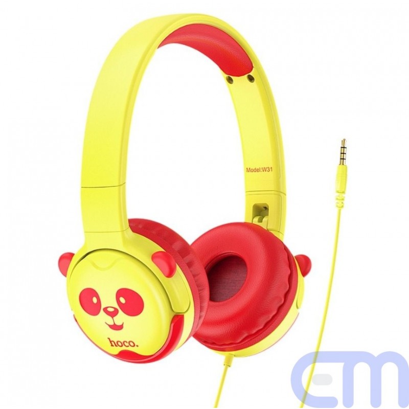HOCO headphones for children Jack 3.5mm W31 yellow