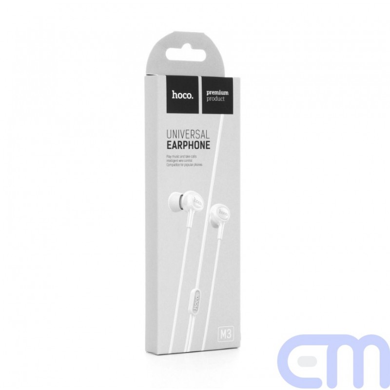 HOCO Headphones 3.5mm with microphone M3 whiteм