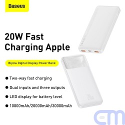 Power Bank BASEUS Bipow - 10 000mAh LCD Quick Charge PD 20W PPBD050502 12